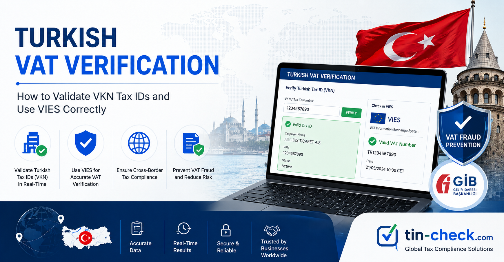 Turkish VAT Verification: How to Validate VKN, GİB Records and VIES Limits